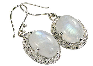 SKU 16144 - a Moonstone earrings Jewelry Design image