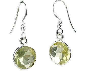 SKU 16153 - a Lemon Quartz Earrings Jewelry Design image