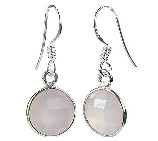 SKU 16155 - a Rose quartz Earrings Jewelry Design image
