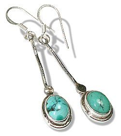 SKU 1617 - a Turquoise Earrings Jewelry Design image