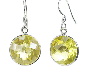 SKU 16171 - a Lemon Quartz Earrings Jewelry Design image