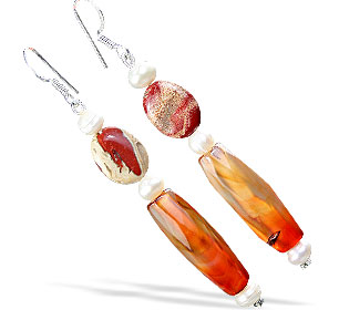 SKU 16175 - a Jasper Earrings Jewelry Design image