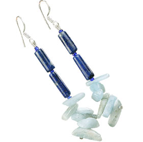 SKU 16181 - a Aquamarine Earrings Jewelry Design image