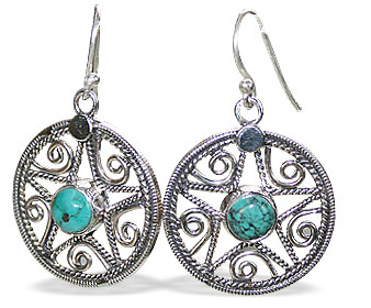 SKU 16183 - a Turquoise Earrings Jewelry Design image