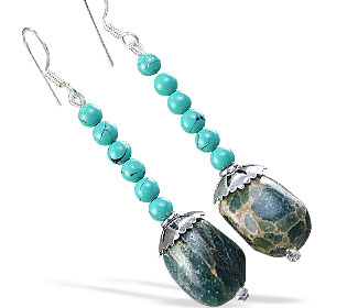 SKU 16194 - a Turquoise Earrings Jewelry Design image
