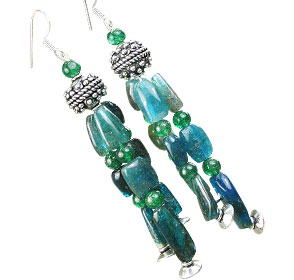 SKU 16247 - a Apatite Earrings Jewelry Design image