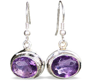 SKU 16252 - a Amethyst earrings Jewelry Design image