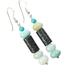 SKU 16269 - a Turquoise earrings Jewelry Design image