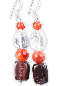 SKU 16270 - a Carnelian earrings Jewelry Design image