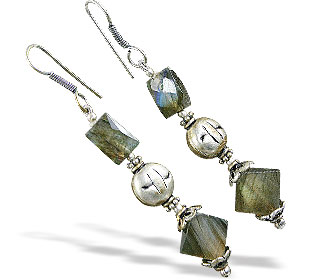 SKU 16375 - a Labradorite Earrings Jewelry Design image