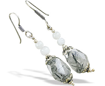 SKU 16379 - a Moonstone Earrings Jewelry Design image