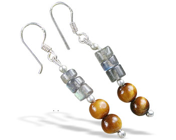 SKU 16380 - a Tiger eye Earrings Jewelry Design image