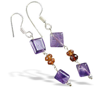 SKU 16382 - a Amethyst Earrings Jewelry Design image