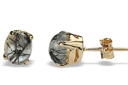 SKU 16434 - a Rutilated Quartz earrings Jewelry Design image