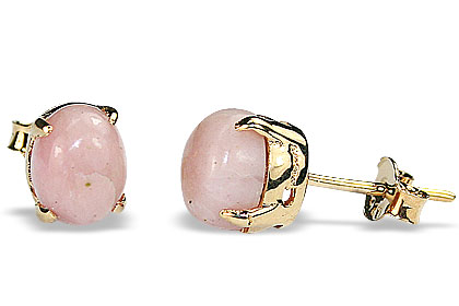 SKU 16436 - a Pink Opal earrings Jewelry Design image