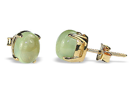 SKU 16442 - a Prehnite earrings Jewelry Design image