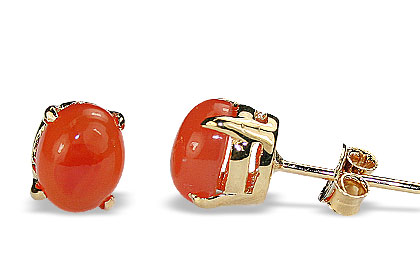 SKU 16443 - a Carnelian earrings Jewelry Design image