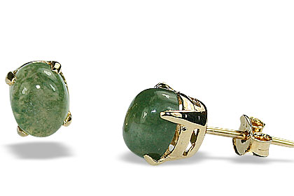 SKU 16446 - a Moss Agate earrings Jewelry Design image
