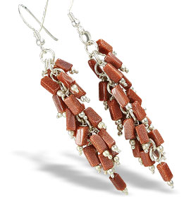 SKU 16452 - a Aventurine earrings Jewelry Design image