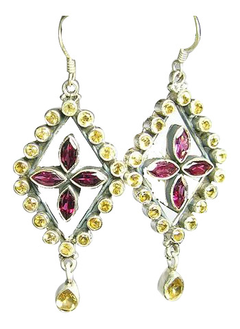 SKU 1661 - a Rhodolite Earrings Jewelry Design image