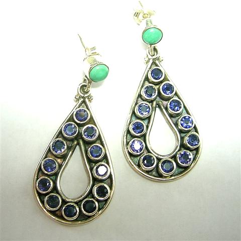 SKU 1671 - a Iolite Earrings Jewelry Design image