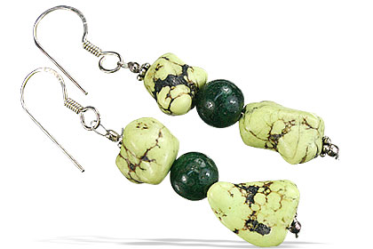 SKU 16737 - a Chrysoprase Earrings Jewelry Design image