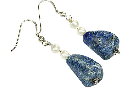SKU 16748 - a Lapis lazuli Earrings Jewelry Design image