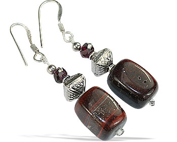 SKU 16751 - a Tiger eye Earrings Jewelry Design image