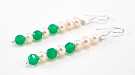 SKU 17281 - a Onyx Earrings Jewelry Design image