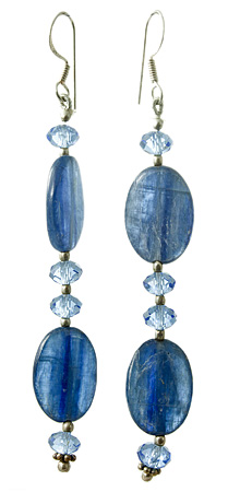SKU 17638 - a Kyanite Earrings Jewelry Design image