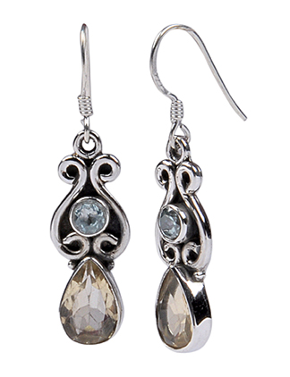 SKU 17658 - a Multi-stone Earrings Jewelry Design image