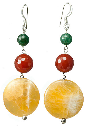 SKU 17663 - a Multi-stone Earrings Jewelry Design image