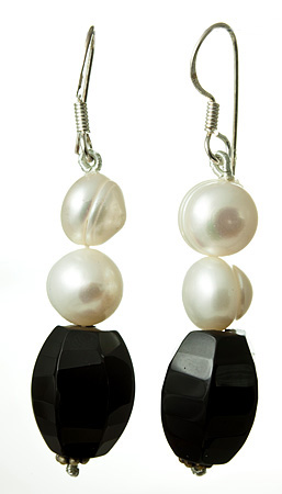 SKU 17669 - a Onyx Earrings Jewelry Design image