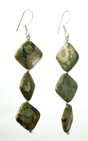 SKU 17715 - a Jasper Earrings Jewelry Design image