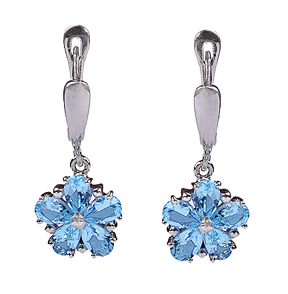 SKU 18057 - a Topaz Earrings Jewelry Design image