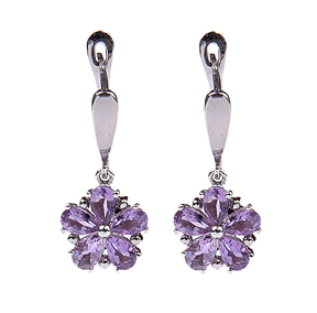 SKU 18059 - a Amethyst Earrings Jewelry Design image