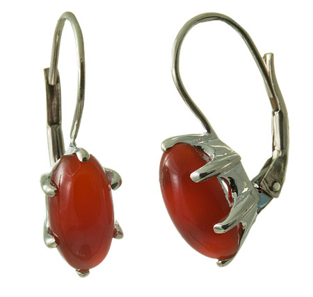 SKU 18117 - a Carnelian Earrings Jewelry Design image