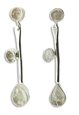 SKU 18130 - a Moonstone Earrings Jewelry Design image