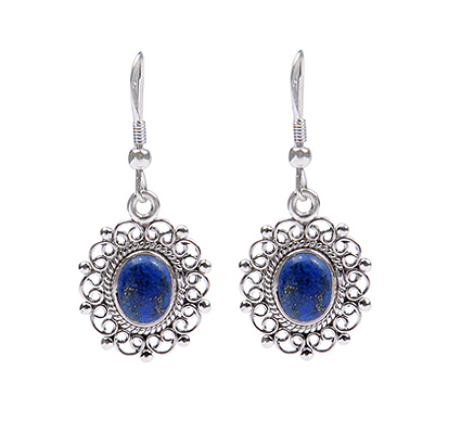 SKU 18300 - a Lapis lazuli Earrings Jewelry Design image
