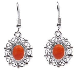 SKU 18309 - a Carnelian Earrings Jewelry Design image