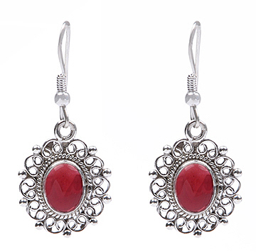 SKU 18461 - a Garnet Earrings Jewelry Design image