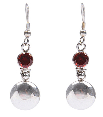 SKU 18564 - a Garnet Earrings Jewelry Design image
