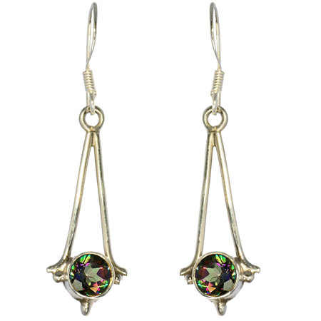 SKU 18754 - a Mystic Quartz Earrings Jewelry Design image