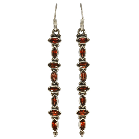 SKU 18773 - a Garnet Earrings Jewelry Design image