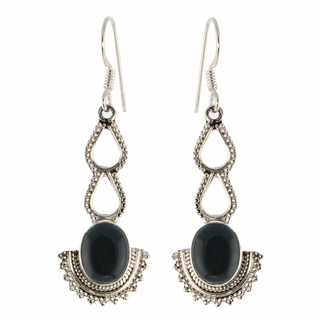 SKU 18811 - a Onyx Earrings Jewelry Design image