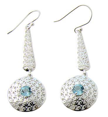 SKU 21055 - a Topaz Earrings Jewelry Design image