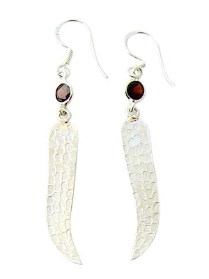 SKU 21060 - a Garnet Earrings Jewelry Design image