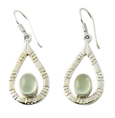 SKU 21061 - a Prehnite Earrings Jewelry Design image