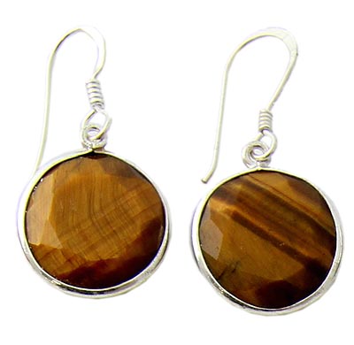 SKU 21063 - a Tiger eye Earrings Jewelry Design image