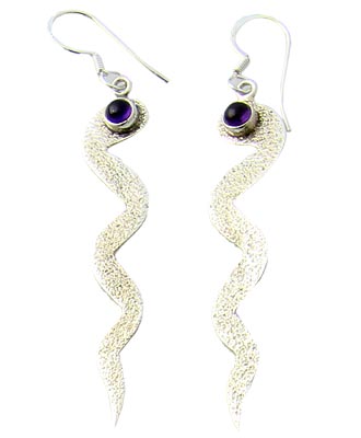 SKU 21070 - a Amethyst Earrings Jewelry Design image